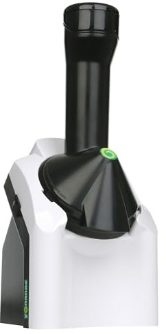Yonanas 902WH Classic Vegan Non-Dairy Frozen Fruit Soft Serve Dessert Maker, BPA Free, Includes 36 Recipes, 200 Watts, White