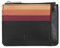 DUDU Bustina porta carte di credito in vera pelle colorata portafogli con zip Nero rosa
