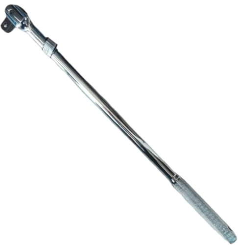 SIO Poignée articulée 1/2 450 mm – Barre de force professionnelle pour clés à douilles, tête pivotante renforcée, idéale pour desserrer des vis et écrous très serrés