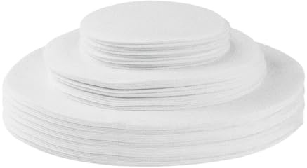 Aoluguya Soft Felt Plate Dish Protectors Dividers Seperators for Stacking, China Storage and Packing - 3 Sizes(25.5cm, 15.5cm, 11.5cm) White (36PCS, 36)