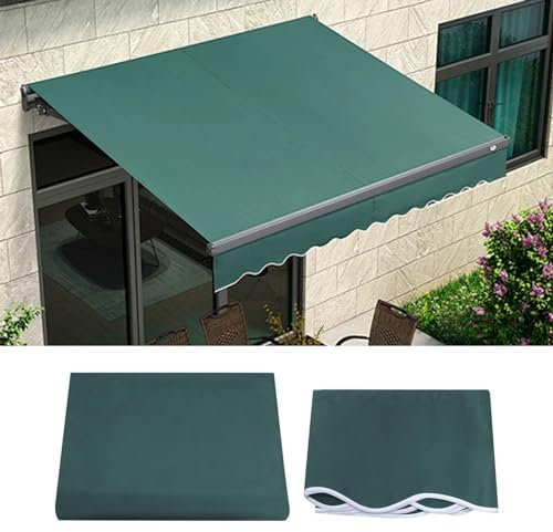 Toldo impermeable de repuesto para patio, lona de repuesto para ventana, puerta, mercado, cubierta, cubierta de parasol retráctil, toldo duradero de repuesto para patio, resistente a los rayos UV,