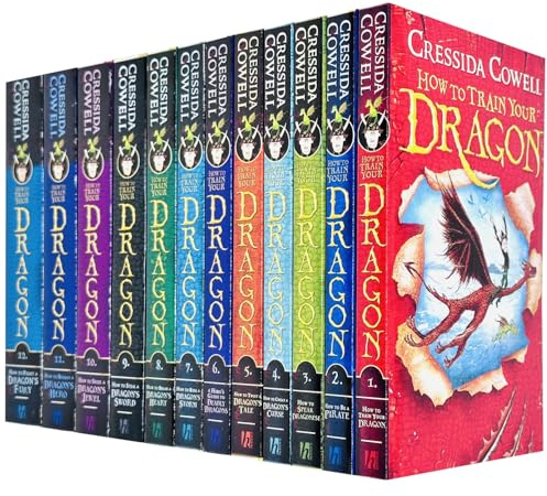 How to Train Your Dragon Collection 12 Books Set By Cressida Cowell (How to Train Your Dragon, How to Be a Pirate, Speak Dragonese, Cheat a Dragon’s Curse, Fight a Dragon’s Fury & More)