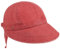 Mayser Angelina Visor Cap Visor Baumwolle UV-Schutz Made in EU Damen Sommer rot One Size