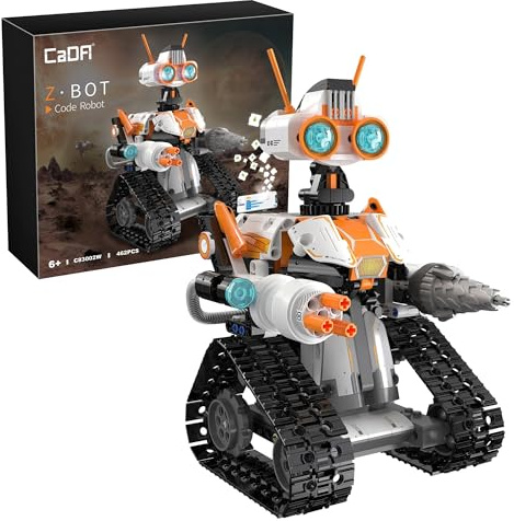 CaDA Z-BOT Code Robot with Remote Control - 462 Pieces - Self-Build Brick Building Block Model C83002W
