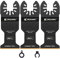 EZARC 3 tlg Multitool Sägeblätter aus Carbide Hartmetall Multitool Oszillierwerkzeug-Zubehör Ideal für Schneiden von Metall, Stahlnägel, Bolzen, Schrauben