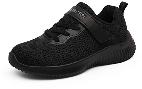 DREAM PAIRS Scarpe da Ginnastica per Ragazzi e Ragazze Scarpe da Ginnastica per Bambini Tennis Scarpe da Corsa Traspiranti Scarpe Sportive,Size 36,Tutto/Nero,KRIDER-1