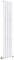 Warmehaus 1800 x 340mm White Vertical Designer Radiator Rad Single Column Radiator Rad Rectangular Flat Panel Perfect for Bathroom, Kitchen, Living Room