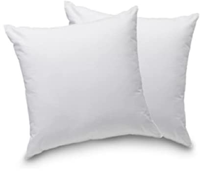 Blanrêve - Lot de 2 Oreillers Confort - Fibres synthétiques - Blanc - 60x60 cm