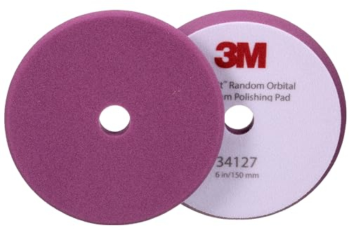3M Perfect It Feines Schaum-Polierpad für Exzenter Poliermaschine, violett, 150 mm (6 in), 34127