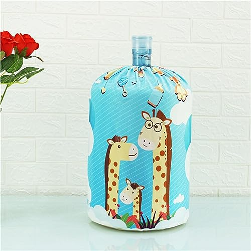 Highdi Dispensador De Agua Cubiertas De Barril Cubierta Antipolvo Cubiertas Elásticas para Enfriador De Agua Dispensador De Agua Reutilizable Cubierta De Cubo Protector (18,9 litros,Familia)