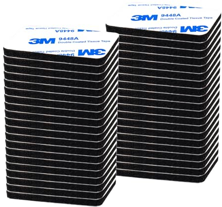 Ciusdkler Double Sided Sticky Tape, Waterproof Heavy Duty Strong Double Sided Sticky Pads, 40 Pcs Adhesive Foam Pads Mounting Pads for Outdoor Household - Rectangle
