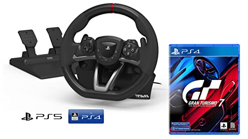 Volante e pedali PS5 Licenza Sony PlayStation 4/5 [Nuovo modello compatibile PS5] + Gran Turismo 7 [PlayStation 4/5]