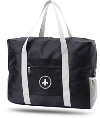 WENRENMK Handgepäck Tasche 45x35x20cm - Ryanair Handgepäck, Faltbare Reisetasche - 31L-Handgepäck Tasche für Flugzeug für Lange Reisen, Fitnessstudio, Camping