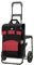 Andersen Einkaufstrolley - klappbar - 50 Liter - Mit Klappsitz bis 120 kg - höhenverstellbar - belastbar 50 kg - Stahlgestell - Trolley - Komfort Shopper Polly rot