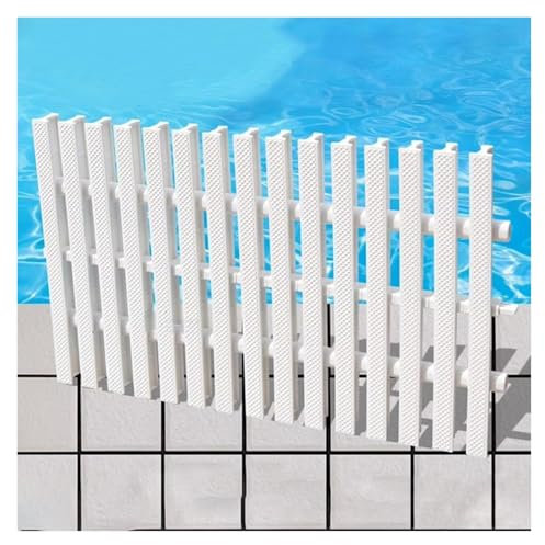 Rejilla de drenaje de plástico ABS para pasillos, balcones y duchas, 25 cm de ancho, rejilla de drenaje para evitar el desbordamiento, fácil instalación, 1 unidad