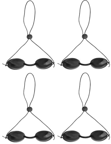 YUSHOW 4 gafas de solárium, gafas de bronceado, protección ocular con láser, gafas de seguridad para mujer, gafas de bronceado, gafas de sol para tomar el sol, luz LED IPL