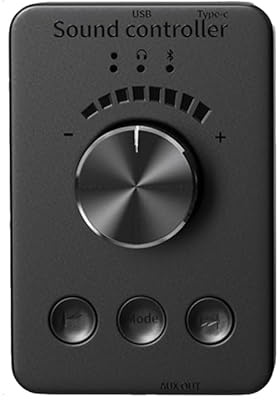 Jooehyer External Audio Multimedia PC Speaker USB Computer Volume Controller Bluetooth 5.1 Adjust Knob