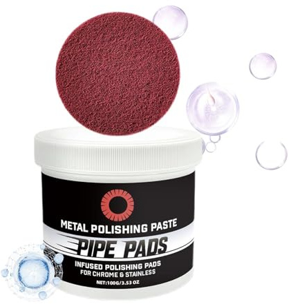 Pasta de pulido para metales: elimina arañazos y oxidación rápidamente, diseño de acción de pulido suave, tarro de 100 g + fácil aplicación, abrasivo duradero de alta calidad, para superficies e