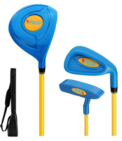 Komplett golfklubbsset för barn med golfdriver järnputter för nybörjare pojkar flickor att öva golf swing hybrid verktygsklubbar
