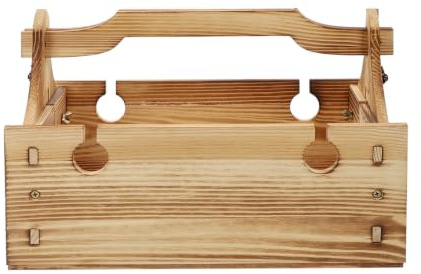 BESPORTBLE Table Pliante en Bois Panier Portable Design Pliable et Stabilité pour Pique-niques et Activités en Plein Air
