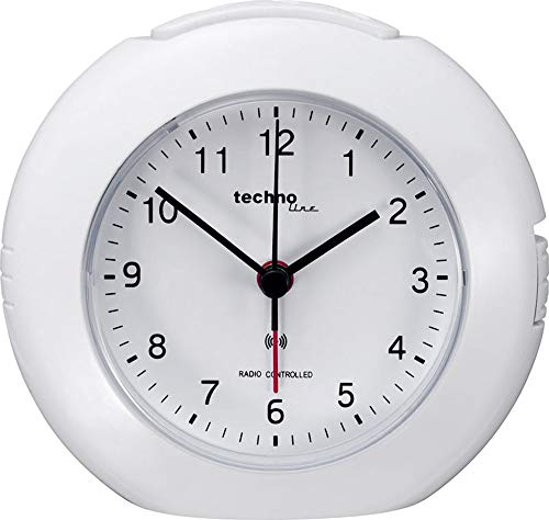 techno line WT 757 Weiss Radiosveglia, Bianco, 12x5.2x11.2 cm