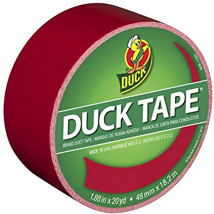 Duck Tape Solid Colours Red. Repair, craft, personalise, decorate and educate - 48mm X 18.2m