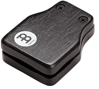 Meinl Percussion Wood Castanet Instrument - Castanet with Velcro Fastener - Accessory for Instruments - Self-Adhesive - Siam Oak, Black (WC1-M)