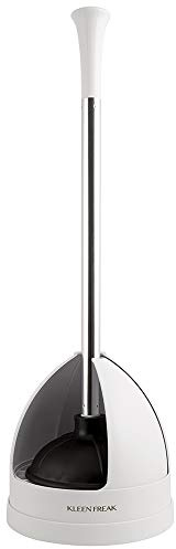 Kleen Freak 23-in. Heavy-duty Toilet Plunger with Twister Caddy 3019000, Versatile Bathroom Accessory Set and Apartment Must-have, Toilet and Plunger for Bathroom with Toilet Caddy