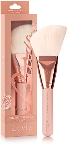Luvia Rougepinsel - Essentials Prime Blush Brush XL E207 - Großer Rouge Pinsel In Nude/Roségold - Vegane Kosmetik Schminkpinsel/Kosmetikpinsel