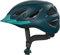 ABUS Stadthelm Urban-I 3.0 - Fahrradhelm mit Rücklicht, Schirm und Magnetverschluss - für Damen und Herren - Blaugrün, Größe M