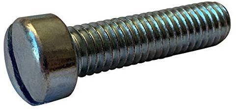 Small Parts 0520MSL #5-40 x 1-1/4 Slotted Fillister Head Machine Screw Fully Threaded Zinc (Pack of 100)