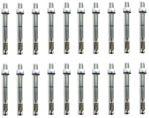 Profi Schwerlastdübel M12x200-20 Stück | verzinkt - ETA Zulassung | Option 1 für gerissenen, ungerissenen Beton | Beton-Anker für hohe Lasten | Bolzenanker Betonanker Ankerbolzen Schwerlastduebel