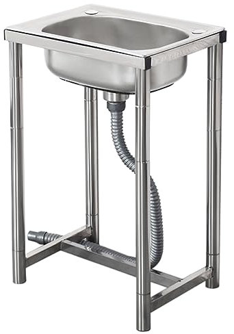 Lavello da cucina in acciaio inossidabile Lavello da cucina per ristorante commerciale Lavello da esterno Lavello da esterno Lavabo da appoggio Lavabo multifunzione Forte capacità portante (dimensioni