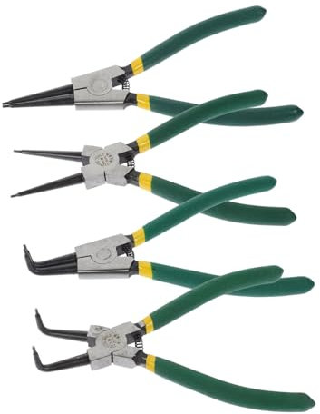 Zerodeko 1 Juego Alicates Para Arandelas Pinzas Para Anillos De Retención Cargado De Resortes Alicates Para Anillos De Seguridad Alicates Para Anillos Elásticos Acero