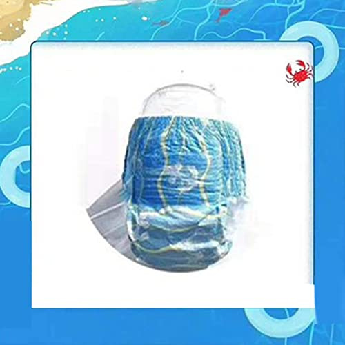 Badafaci Pantalones de Natación Desechables para Bebés, Tela Suave No Tejida con Cintura Elástica para Niños Pequeños, Capa Exterior Absorbente para Nadar en la Playa y la Piscina (Largo 13.2‑24.3 lb)