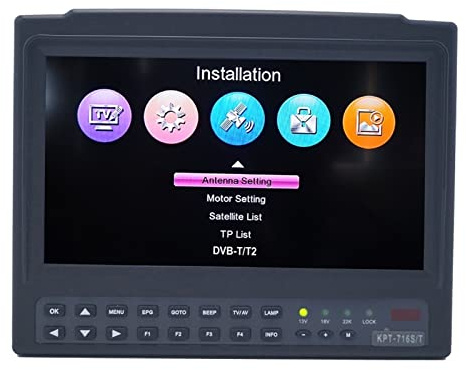 Buscador de satélites, KPT-716TS DVB-S2 DVB-T2 Medidor de buscadores satllite Hd Satélite TELEVISOR Receptor MPEG-4 Modulador mejor WS-6916 6906 6933