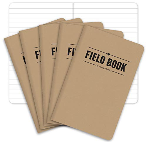Elan Publishing ELAN-FN-003A fältnotisbok, linjerad, 8,9 x 14 cm, kraftpapper