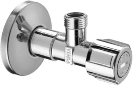 Schell 054310699 Comfort Robinet d'angle en laiton avec filtre et tige longue Chromé Ø 54 mm