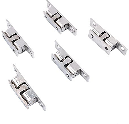 Shiwaki 5 pcs Ball Catch Nickelé Réglable Double Boule De Tension Rouleau Catch Loquet Quincaillerie pour Armoire Placard Meubles Porte (40 MM)