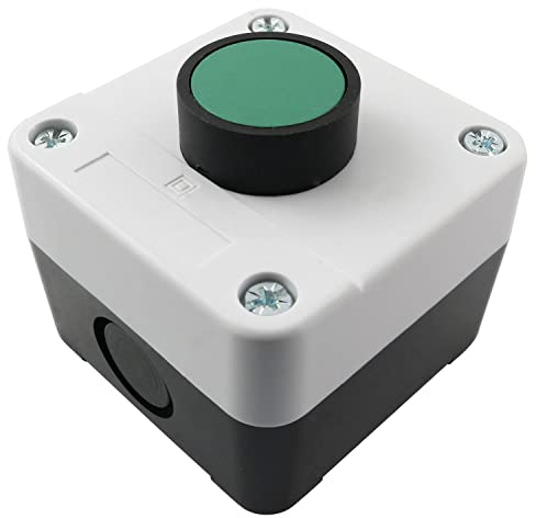 Push Button Switch Box LQ Industrial ABS Weatherproof Momentary Push Button Switch Station Box One Button Exterior Opener XDL55-B101