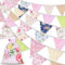 Alintor 45.9ft 46pcs Floral Bunting Flags + Drawstring Bag, Ve Day Bunting, Garden Bunting, Vintage Fabric Bunting, Bunting Banner for Party Birthday, Afternoon Tea, Easter Decorations