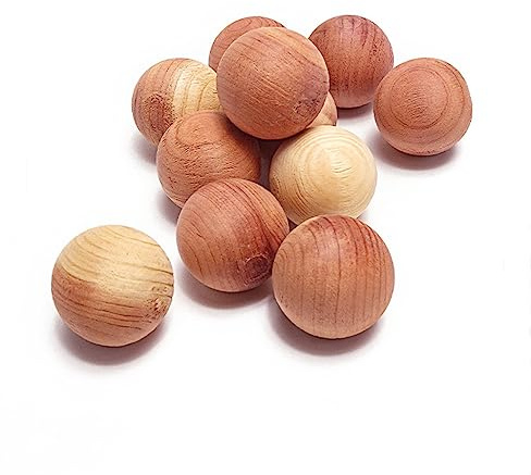 Förpackning med 30 naturliga cederträ julgranskulor aromatiska röda cederträ malbollar cederträ