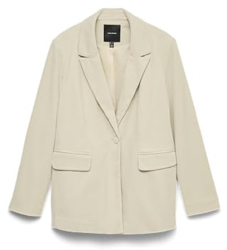 VERO MODA Damen Vmnora Ls Loose Corduroy Blazer, Birch, S
