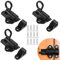 Paquet de 3 Loquet de Porte Verrouillage Avec Loquet Fermeture à Ressort Loquet Convient pour Tiroirs de Bureau, les Portes Patio, les Armoires à Outils et Plus Encore (Noir)