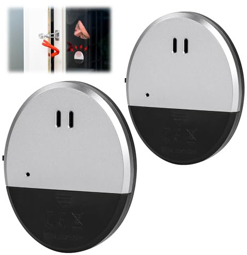 Flintronic Türalarm Fensteralarm, 2 Stück Einbruchschutz Türalarmsensor 130dB, Kabellose Alarmanlage Tür-Fenstersensoren, Geeignet für Sicherheit und Diebstahlschutz für Familien, Kinder, Hotels