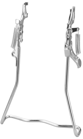 Abaodam Zweibeinständer Fahrrad Hinterbau Doppelständer Aus Robustem Eisen Stabiler Parking Holder Und Kick Stand Für Mountainbikes Reinigung Reparatur Und Lagerung Einfache Montage