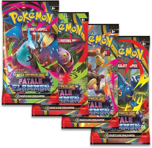 Pokémon Fatale Flammen Booster Pack (5X) | Deutsch | Original Pokémon TCG Sammelkarten