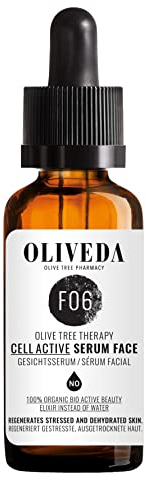 Oliveda F06 Gesichtsserum - Cell Active | natürliches Anti-Aging Lift Serum + Anti-Falten + feuchtigkeitspendend mit organischen Inhaltsstoffen - 30 ml