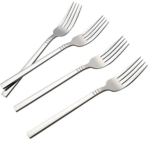 Morcte 12-Piece Stainless Steel Dinner Forks, Stainless Steel Table Forks