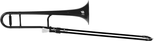 Classic Cantabile MardiBrass ABS Kunststoff Tenor-Posaune - Bb-Stimmung - Fiberglas-Zug - 660g leicht - Bohrung: 12 mm - inkl. Mundstück und Gigbag - schwarz